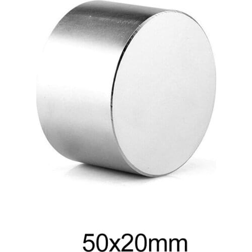 1PC 50x20 mm Big Thick Disc Strong Powerful magnets 50mm X 20mm Round Neodymium Magnet 50x20mm N35 Rare Earth Magnet 50*20 mm