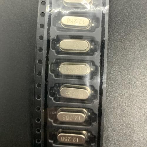 10PCS/ 12.288M SMD crystal oscillator 12.288MHZ 2 feet original authentic HC-49SMD