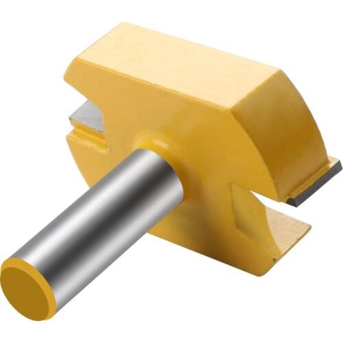 Woodworking 1/2'' Shank 2-1/4" Dia Bottom Cleaning Router Bit MDF Solid Wood Milling Cutter Carbide Alloy Wood Cutter Tool 2020