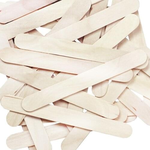 50Pcs Multi Size Wooden Popsicle Ice Cream Stick Holder Making Tools Colorful Kids Handmade DIY Crafts Art Tool Puzzle Toy Gift