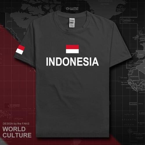 Indonesia Indonesian t shirt man jerseys 2017 new t-shirts nation team tees cotton meeting fans streetwear fitness casual IDN ID