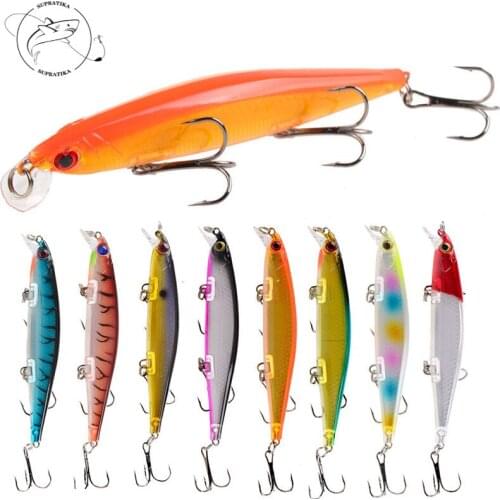 Artificial Suspend Minnow 11cm/13.7g 3D Eyes High Quality Fishing Lure Hard Bait Freshwater Professional Plastic Fishing Bait