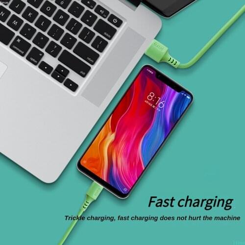 Liquid Silicone USB Type C Cable For HuaweiP40Pro Mate40 Pro Super Charge Type C Cable USB C Data Cable For Samsung S10 S9 S20