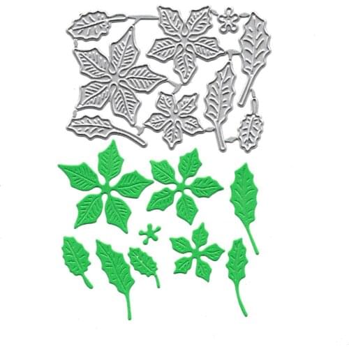 Leaves Metal Cutting Dies Scrapbooking Embossing Folders for Card Making Craft Stencil Hobby Punching for Paper Dies