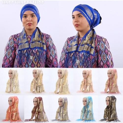 Fashion Tassels Scarf Womens Islamic Headscarf Muslim Hijabs Long Shawls Arab Headwear Ramadan Headwrap Scarves
