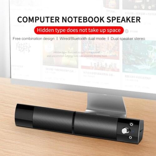 New Surround Soundbar Subwoofer Bluetooth Speaker Detachable Computer Speakers For Computer PC And Laptop