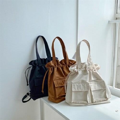 New bag female trend niche shoulder bag student backpack fashion large capacity nylon portable womens bag