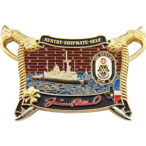 New design nautical metal coins hot sale engraving military challenge coins