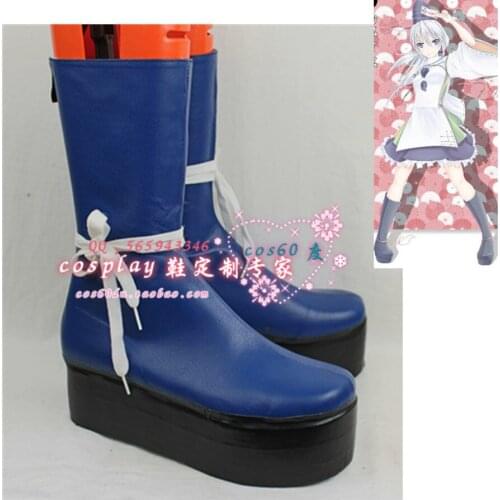 Touhou Project Mononobe no Futo Cosplay Shoes Boots S008
