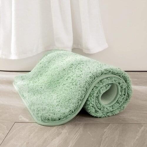 Extra Thick Non Slip Bathroom Rug Shaggy Soft Bath Mat Plush Microfiber Absorbent Water for Shower Tub Machine Washable