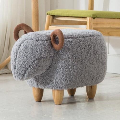 Shoe Changing Stool Creative Lamb Animal Stool Home Entrance Living Room Sofa Stool Shoe Storage Children Stool