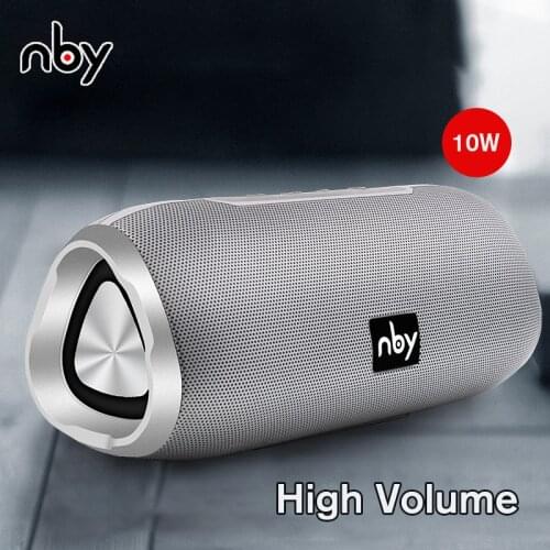 NBY Waterproof Bluetooth Speaker Outdoor Portable Stereo Loudspeaker Music Center wireless Subwoofer Soundbar Support FM TF AUX
