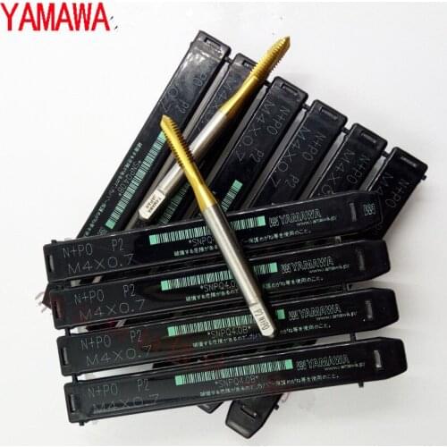 10PCS YAMAWA coating HSS-E M3 M4 M5 M6 M8 M10 M12 M14 M16 Straight slot, through hole, thread tap