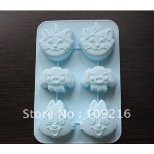 Green Good Quality 100% Food Grade Silicone Cake Mold/Chocolate Mold/Muffin Cupcake Pan Animal Baby Mold