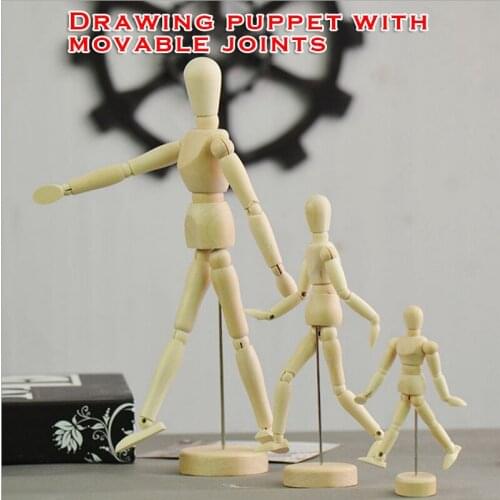 1pc Artist Art Painting Anime Figure Sketch Draw Male Female Movable Body Chan Joint Action Figure Toy Model Draw Mannequin