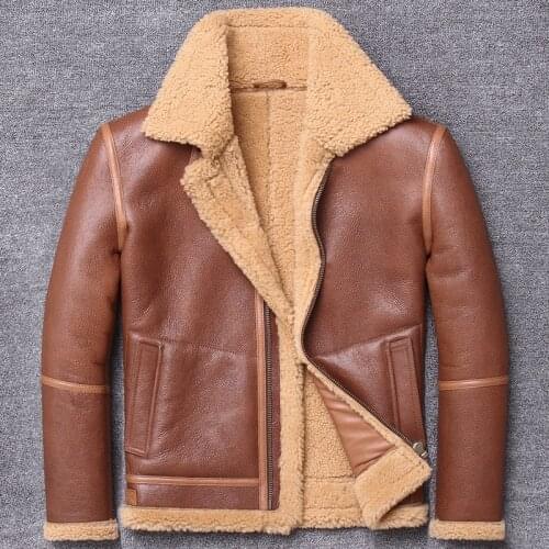 2020 Genuine Clothing Male Lapel Leather And Fur Jacket Short Fund Original Ecology One Loose Coat Cowhide