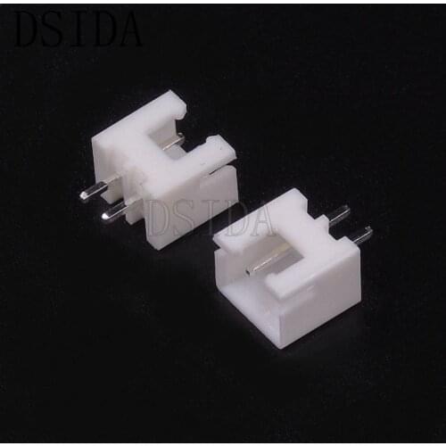50PCS XH2.54 Plastic Shell 2.54MM 2Pin 2P Male Connector With Needle XH2.54MM 2 Pin Right Angle Pin Header Connector