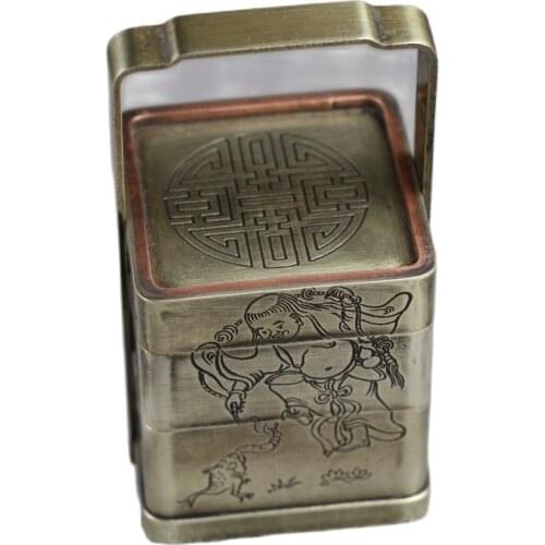 Antique copper collection, handicrafts, gifts, square boxes