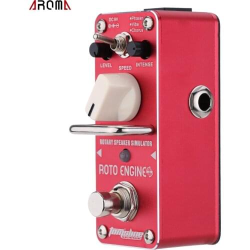 AROMA ARE-3 Guitar Effect Pedal Roto Engine Rotary Speaker Simulator Mini Single Electric Guitar Effect Pedal with True Bypass