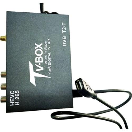 Car TV receiver box Automatic/manual scan channel search multiple OSD language 10-24V blue/black Support speeds over 160 km/h