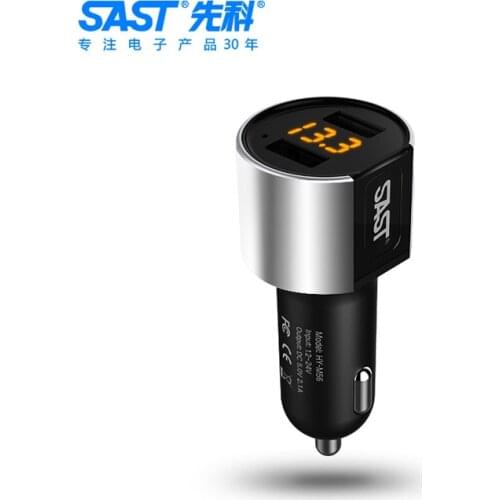 AY-M56 for two pair USB cigarette lighter multi function car with a charger