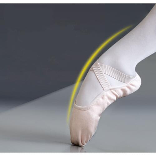 Women Men Adult Ballerina Shoe Stretch Cotton Fabric Soft Sole Flats Sapato Feminino Ballet Dance Shoes Without Drawstring