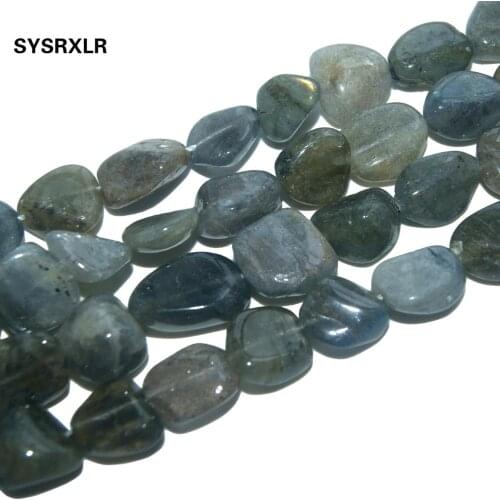Free Shipping 5-12 MM Irregular Natural Stone Gray Labradorite Moonstone Beads For Jewelry Making DIY Bracelet Necklace Material