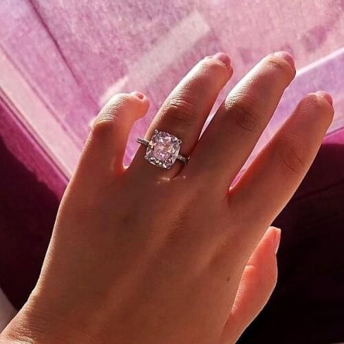 Fine Promise ring Real 925 Sterling silver AAAAA Cubic Zirconia Statement Party Wedding Band Rings for women men Finger Jewelry