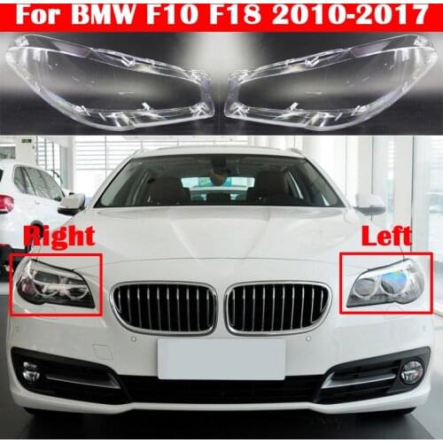 Auto Light Caps For BMW 5 Series F10 F18 528i 530i 535i 2010-2017 Car Headlight Cover Lampcover Lampshade Lamp Glass Lens Case
