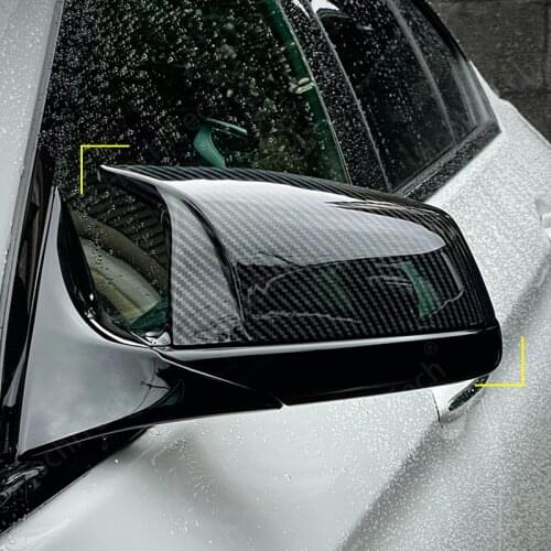 Side Wing Rearview Mirror Cover Cap For BMW 5 6 7 Series F01 F02 F03 F04 F06 F07 F10 F11 F12 F13 Carbon Black high quality types