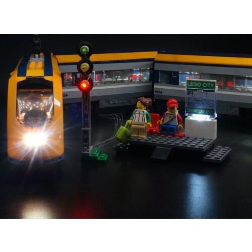 Kyglaring LED Light Up Kit For 60197 City Series Passenger Train (Model NOT Included)
