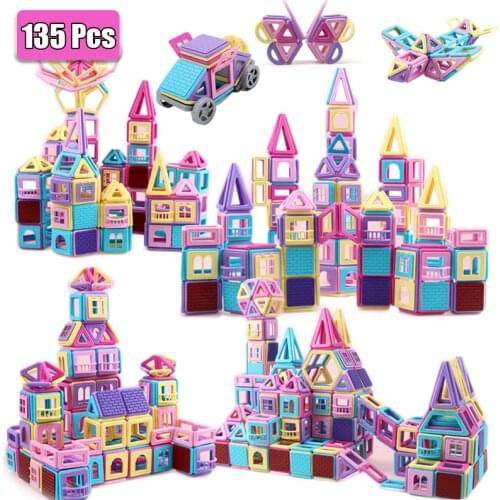 Big Size magnetic designer construction kit childrens model and construction toy magnet block childrens educational toy gift