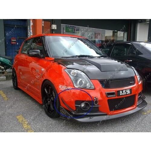Carbon Fiber Sunline-Racing Style Front Bumper Canards Fit For 2005-2012 Swift Sport ZC31S M16A Front Canard
