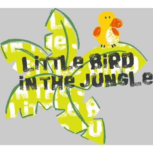 Cartoon Leaves and ducklings Iron On Patches For Clothing Heat Transfers For Kids Child clothes Diy Ironing Stickers