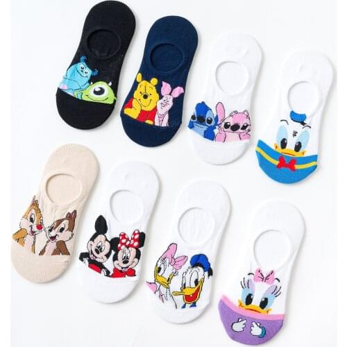 Summer Cotton Cartoon Thin Cool Animals Women Boat Socks Cute Kawaii Girls Socks for Female Reative Funny Socks New