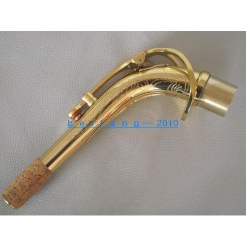New Alto saxophone neck gold lacquer Brass Material Sax parts