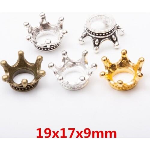 Wholesale 10 pcs quality Crown Pendant Alloy DIY Fashion charm Bracelet Necklace Jewelry Accessories 5622