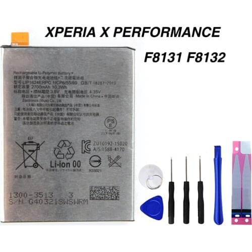Original F8131 Battery for Sony XPERIA X PERFORMANCE F8131 F8132 LIP1624ERPC 2700mAh