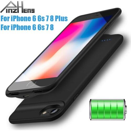 PINZHENG Battery Charger Case For iPhone 6 7 8 6s Plus Battery Case Power Bank Charging Cases Charger Slim External Back Pack