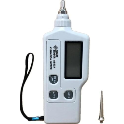 Portable vibration meter Smart Sensor AS63A , acceleration / displacement / velocity Vibration measurer analyzer vibrometer