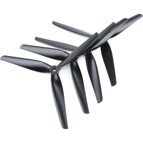 HQPROP 8X4X3 8040 3-Blade Black-Glass Fiber Nylon MacroQuad Propeller CW CCW for 8inch Multirotor LR8 X-Class FPV Drones