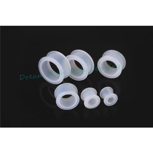 Clear Silicone Ear Plugs Flesh Tunnel 8mm 10mm Earring Stud EXPANDER Hole Body Piercing Jewelry Rock Hot Sale Newest whoesale