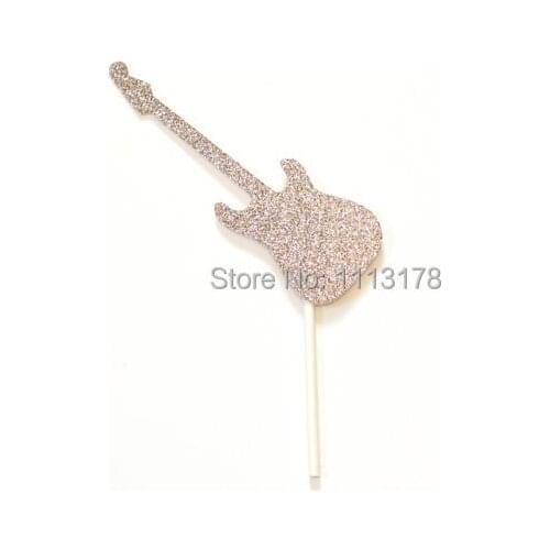 Rockstar Guitar Cupcake Toppers Picks - Party Supplies wedding birthday toothpicks cupcake topper decor
