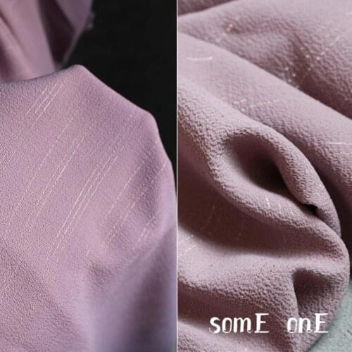 50x150cm Bubble texture Dark pink Chiffon Fabric Lace Tulle DIY Patchwork Dress Shirt Stage Doll decor High end Designer Fabric