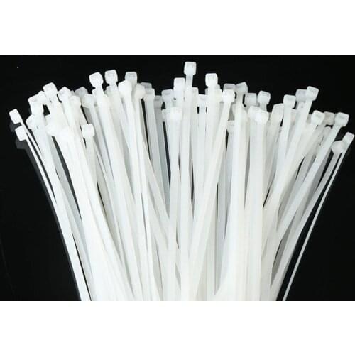 Self-locking Plastic Nylon Tie 500 Pcs Black 4x150cable Tie Fastening Ring Cable Tie Zip Wraps Strap Nylon Cable Tie Set