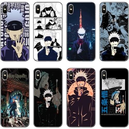 Silicone Cover Case Satoru Gojo Jujutsu Kaisen For Xiaomi Mi 11 Note 10 10T 9 9T 8 Pro A2 Lite A3 A1 Poco F1 F2 M3 X3 NFC