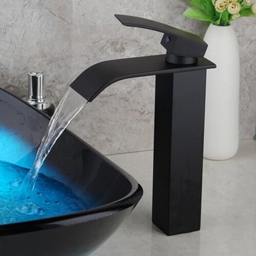 KEMAID Bathroom Basin Faucets Single Lever waterfall Bathroom Basin Faucet Brass Antique Hot and Cold bathroom Sink Mixer Taps