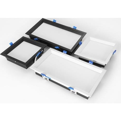 Ultra-Thin Square Recessed LED Downlights 12W 18W 24W LED Ceiling Spot lights AC85~265V LED Ceiling panel Lights Indoor Lighting