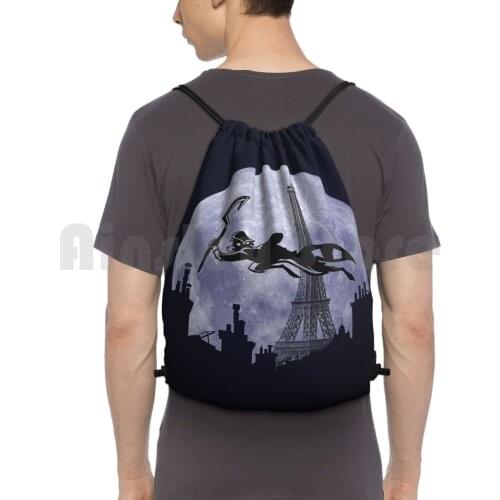 Tshirt Thief-Sly Backpack Drawstring Bags Gym Bag Waterproof Sly Cooper Sly Cooper Video Game Playstation Gentleman Fox