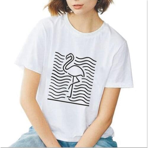 Funny animal print t-shirt casual White Black tees tops new summer outdoor plus size Harajuku cotton women clothes t shirts